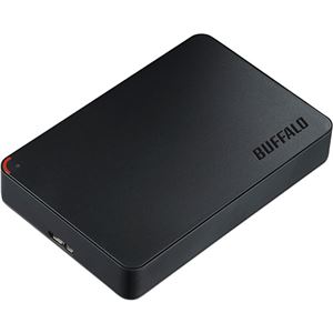 バッファロー MiniStation2.5インチ 外付けポータブルHDD 2TB ブラック HD-PCF2.0U3-GBE 1台