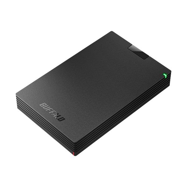 バッファロー MiniStationUSB3.1(Gen.1)対応 ポータブルHDD 2TB ブラック HD-PCG2.0U3-GBA 1台 b04