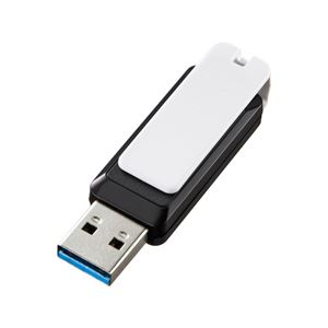 （まとめ）サンワサプライ USB3.0 メモリ8GB ブラック UFD-3SW8GBK 1個【×2セット】