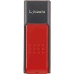 （まとめ）RiDATA ラベル付USBメモリー64GB ブラック/レッド RDA-ID50U064GBK/RD 1個【×2セット】