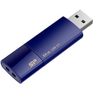 （まとめ）シリコンパワーUSB2.0フラッシュメモリ Ultima U05 64GB ネイビー SP064GBUF2U05V1D 1個【×2セット】