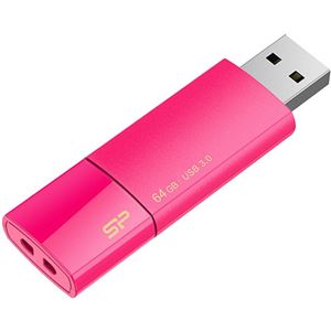 （まとめ）シリコンパワーUSB2.0フラッシュメモリ Ultima U05 64GB ピンク SP064GBUF2U05V1H 1個【×2セット】