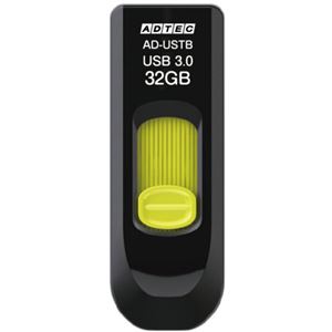 （まとめ）アドテック USB3.0スライド式フラッシュメモリ 32GB AD-USTB32G-U3T 1個【×2セット】