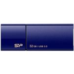 （まとめ）シリコンパワー USB3.0スライド式フラッシュメモリ 32GB ネイビー SP032GBUF3B05V1D 1個【×2セット】