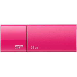 （まとめ）シリコンパワーUSB2.0フラッシュメモリ Ultima U05 32GB ピンク SP032GBUF2U05V1H 1個【×3セット】