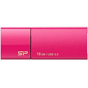 （まとめ）シリコンパワー USB3.0スライド式フラッシュメモリ 16GB ピンク SP016GBUF3B05V1H 1個【×3セット】