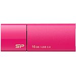 （まとめ）シリコンパワー USB3.0スライド式フラッシュメモリ 16GB ピンク SP016GBUF3B05V1H 1個【×3セット】