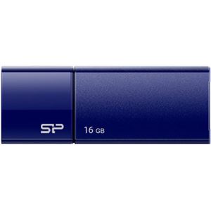 （まとめ）シリコンパワーUSB2.0フラッシュメモリ Ultima U05 16GB ネイビー SP016GBUF2U05V1D 1個【×5セット】