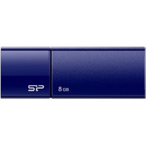 （まとめ）シリコンパワーUSB2.0フラッシュメモリ Ultima U05 8GB ネイビー SP008GBUF2U05V1D 1個【×5セット】