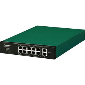 パナソニックESネットワークスPoE給電スイッチングハブ GA-AS10TPoE+ 12ポート PN25108 1台