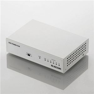 エレコム 100BASE-TX対応スイッチングハブ 5ポート メタル筐体 ホワイト EHC-F05MN-HJW 1セット(3台)