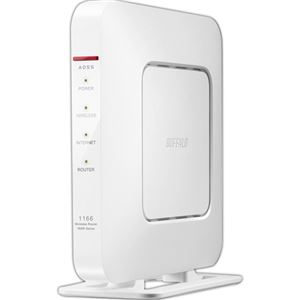 バッファロー 無線LAN親機AirStation ハイパワー Giga 11ac/n/a/g/b 866+300Mbps ホワイト WSR-1166DHP3-WH1台