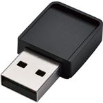 （まとめ）バッファロー AirStationUSB2.0用 無線LAN子機 433Mbps 11ac・n・a・g・b対応 WI-U2-433DMS 1個【×2セット】