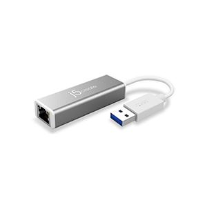 （まとめ）j5 Create USB3.0ギガビットイーサネットアダプター JUE130 1個【×2セット】