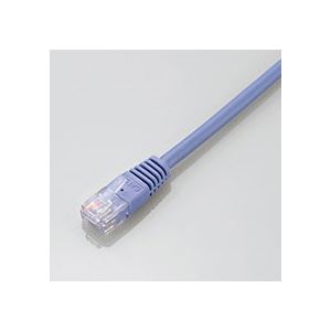 （まとめ）エレコム LANケーブル CAT5E準拠ブルー 50m LD-CTN/BU50 1本【×2セット】