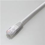 （まとめ）エレコム LANケーブル CAT5E準拠ホワイト 50m LD-CTN/WH50 1本【×2セット】