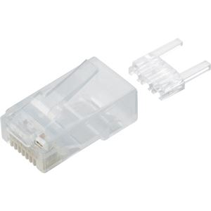 （まとめ）エレコム ツメの折れないLANコネクタカテゴリー6 LD-6RJ45T10/T 1パック(10個)【×3セット】