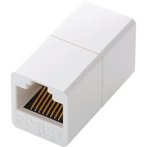 （まとめ）エレコム コンパクトRJ45延長コネクタカテゴリー6A用 LD-RJ45JJ6AY2 1個【×3セット】