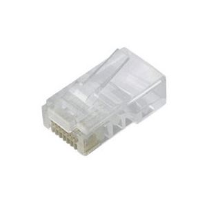 （まとめ）エレコム ツメの折れないLANコネクタカテゴリー5E ヨリ線用 LD-RJ45TY10/T 1箱(10個)【×5セット】