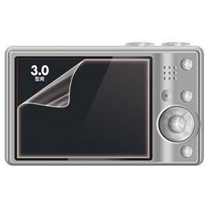 （まとめ）サンワサプライ 液晶保護光沢フィルム3.0型 DG-LCK30 1枚【×10セット】