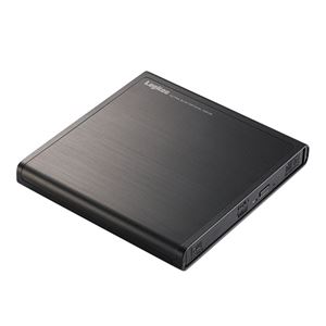 ロジテックUSB2.0読込専用ポータブル DVD-ROMドライブ ブラック LDV-PMH8U2NBK 1台