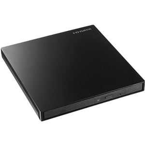 アイオーデータ USB3.0/2.0対応 バスパワー駆動ポータブルDVDドライブ ピアノブラック DVRP-UT8LKA 1台