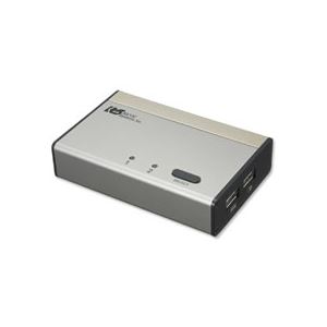 ラトックシステム パソコン自動切替器USB接続 DVI・Audio対応 PC2台用 REX-230UDA 1台