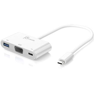 j5 CreateパワーデリバリーUSB TypeCtoVGA USB3.0USB TypeCハブマルチアダプター JCA3781個