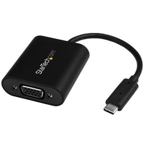 StarTechUSB-C-VGA変換アダプタ プレゼンテーション・モード切替スイッチ CDP2VGASA 1個