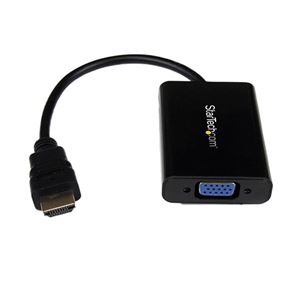 StarTechHDMI-VGA変換アダプタコンバータ オーディオ対応 HDMI-アナログRGB変換コネクタ 1920×1080 HD2VGAA21個