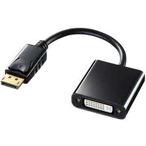 サンワサプライDisplayPort-DVI変換アダプタ AD-DPDVA01 1個