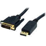 （まとめ）StarTechDisplayPort-DVI変換ケーブル DisplayPort(20ピン)オス/DVI-D(25ピン)オス ブラック 1.8mDP2DVI2MM6 1本【×2セット】