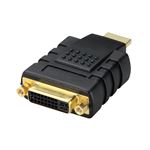 （まとめ）エレコム DVI HDMI変換アダプタ(DVI-D24pin)メス-HDMIオス AD-DTH 1個【×2セット】