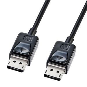 （まとめ）サンワサプライDisplayPortケーブル 2m ブラック KC-DP2K 1本【×2セット】