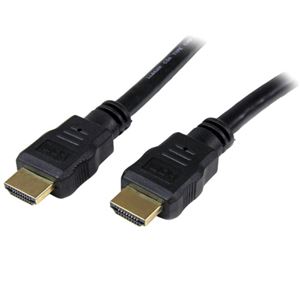 （まとめ）StarTechハイスピードHDMIケーブル HDMI-HDMIケーブル 4k対応 ブラック 5m HDMM5M 1本【×2セット】