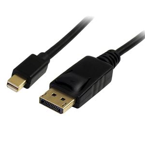 （まとめ）StarTech MiniDisplayPort-DisplayPort 1.2 変換ケーブル 2m MDP2DPMM2M 1本【×3セット】