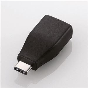 （まとめ）エレコム Type-C変換アダプタブラック USB3-AFCMADBK 1個【×3セット】