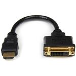 （まとめ）StarTechHDMI-DVI-D変換ケーブル HDMI オス-DVI-D メス 20cm HDDVIMF8IN 1本【×3セット】