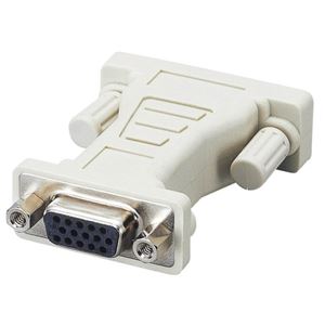 （まとめ）エレコム DVI-I変換アダプタ(ミニD-Sub15pin)メス-(DVI-I29pin)オス AD-D15FTDVM 1個【×3セット】