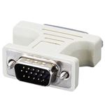 （まとめ）エレコム DVI-I変換アダプタ(DVI-I29pin)メス-(ミニD-Sub15pin)オス AD-DVFTD15M 1個【×5セット】