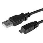 （まとめ）StarTech MicroUSB2.0 変換ケーブルアダプタ 1m USB A(オス)-USB Micro B(オス) ブラック UUSBHAUB1M1本【×5セット】