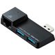 サンワサプライSurface用USB3.0USBハブ ブラック USB-3HSS2BK 1個