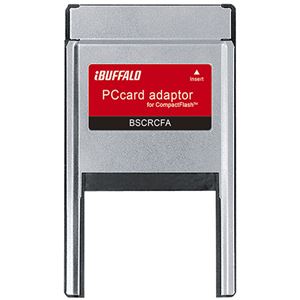 （まとめ）バッファローコンパクトフラッシュカード専用 PCカードアダプター BSCRCFA 1個【×3セット】