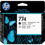 HP 774 プリントヘッドフォトブラック/ライトグレー P2W00A 1個