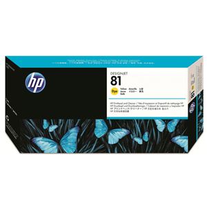 HP HP81プリントヘッド/クリーナー イエロー C4953A 1個