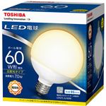 （まとめ）東芝ライテック LED電球 ボール電球形60W形相当 7.0W E26 電球色 LDG7L-G/60W 1個【×3セット】