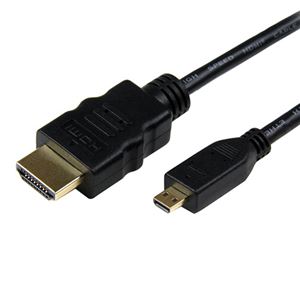 （まとめ）StarTechハイスピードHDMIケーブル イーサネット対応 91cm HDMI(オス)-HDMI Micro(オス) ブラック HDMIADMM31本【×3セット】