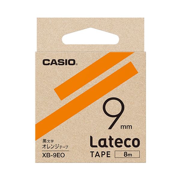 【商品名】 カシオ ラテコ 詰替用テープ9mm×8m オレンジ/黒文字 XB-9EO 1セット（5個） 【ジャンル・特徴】 テープ交換も簡単。 [ XB-9EO ] 関連ワード:生活用品・インテリア・