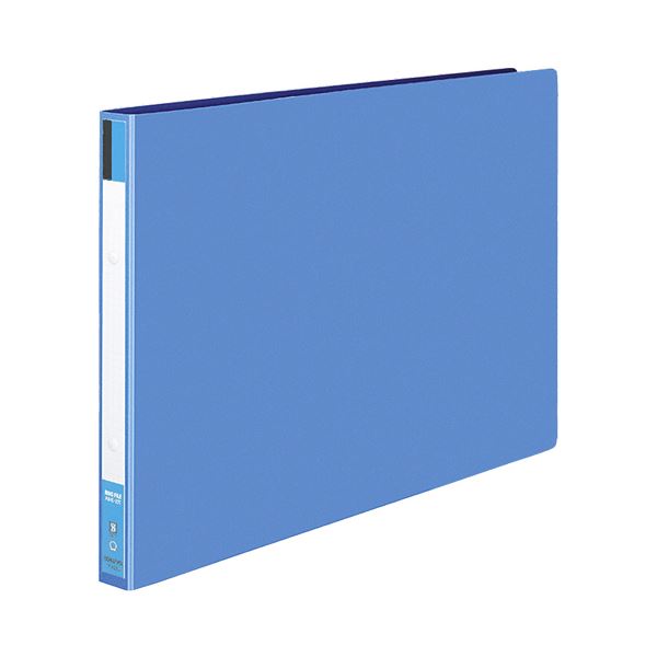 コクヨ リングファイル 色厚板紙表紙A3ヨコ 2穴 170枚収容 背幅30mm 青 フ-423NB 1セット（10冊） b04