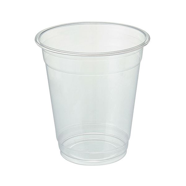 TANOSEE リサイクルPETカップ（広口）420ml（14オンス）1セット（1000個：50個×20パック） b04